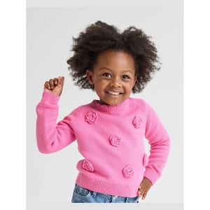 The Children's Place Baby Girls Long Sleeve 3D Rosette Sweater - 1 of 4