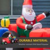 KWPZQEB Christmas Inflatables Santa Claus Outdoor Decorations, Blow Up Santa Claus, Built-in LED Light, Xmas Outside Decor for Front Back Yard Garden - 3 of 4