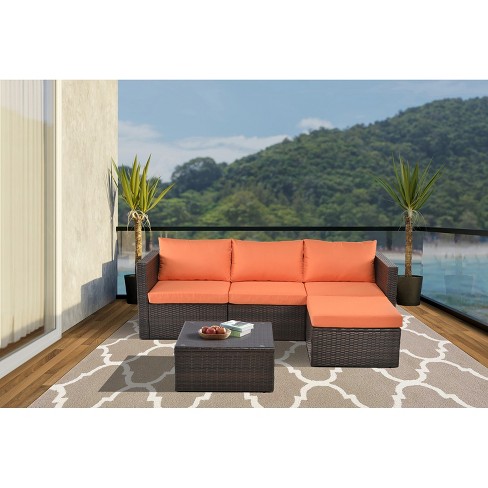 Wayfair orange clearance cushions