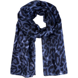 INSPIRE CHIC Women's Leopard Printed Long Lightweight Soft Sheer Shawl Scarves 1Pc - 1 of 4