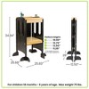 Little Partners EZ Fold ‘N Grow Learning Tower - Charcoal & Natural - 4 of 4