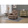 Oversized PU Leather Power Lift Recliner Chair with Dual OKIN Motors, 180¡ã Lay Flat, Multi-Function Massage, and Cup Holders - 3 of 4