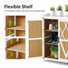 Potting Bench Outdoor Cabinet with Metal Tabletop, Wooden Storage Cabinets Weatherproof for Outside, Planting Work Benches - 4 of 4