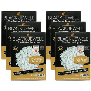 Black Jewell Microwave Popcorn Salt & Oil Free - Case of 6/8.7 oz - 1 of 4