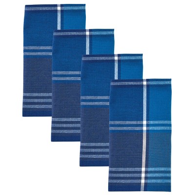 Park Designs Rainy Lake Plaid Blue Napkin Set of 4