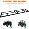 Drag Harrow Driveway Grader, Heavy Duty Power Rake with 6 FT Chain, Tow Behind Lawn Rake for ATV, UTV, Tractor, Mower, Land Leveler for Gravel - 3 of 4