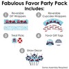 Big Dot of Happiness Railroad Party Crossing - Steam Train Birthday Party or Baby Shower Favors and Cupcake Kit - Fabulous Favor Party Pack - 100 Pc - 2 of 4