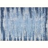 Ultra Soft 5x7 Area Rug – Modern Abstract Machine Washable Indoor Carpet, Non-Slip, Low Pile, No-Shedding, Stain-Resistant Bedroom Accent, Blue - 3 of 4