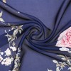 INSPIRE CHIC Women's Floral Printed Satin Square Flowers Silky Neck Scarves 1Pc - 4 of 4