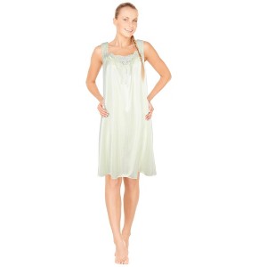 JEFFRICO Womens Sleeveless Nightgowns Sleepwear Soft Pajama Dress Nightshirts - 1 of 4