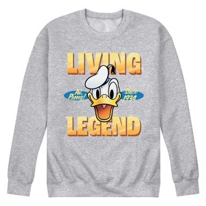 Men's - Disney - Donald Duck Living Legend Aw Phooey Since 1934 Graphic Fleece Sweatshirt - 1 of 4