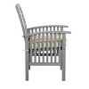 GDFStudio Blake Patio Acacia Wood Slat-Back Chairs with Removable Cushions(Set of 2) - 4 of 4
