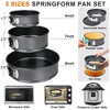 LotFancy Cake Decorating Kit, Cake Baking Supplies Set with Rotating Turntable, 3 Springform Pans - 2 of 4