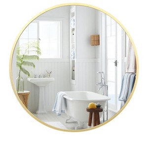 HD Eco-Friendly Round Bathroom Mirror for Over Sink - 1 of 4