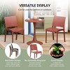 WestinTrends Playa 3-Piece Outdoor Round Metal Patio Dining Table Set With Stackable Patio Dining Side Chairs - 3 of 4