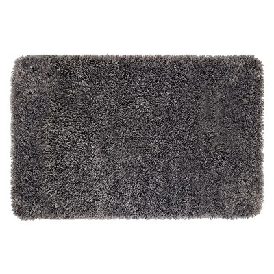 Sussexhome Solid Gray / Dark Gray Bathroom Rugs Sets, Shower Rugs with Toilet Rugs U Shaped, Non Slip Bath Mats, Machine Washable Bath Mat, Absorbent Bath Mat, Bathroom Decor