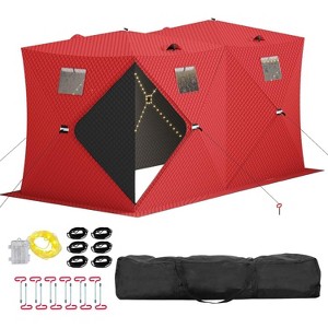 TackView Pop Up Ice Fishing Tent, Windproof Portable Hub Design - 1 of 4