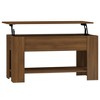 vidaXL Coffee Table Brown Oak Engineered Wood 39.8 x 19.3 x 20.5 in - 2 of 4