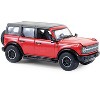 2024 Ford Bronco Badlands 4-Door Hot Pepper Red with Gray Top "Showroom Floor" Series 1/64 Diecast Model Cars by Greenlight - 3 of 4