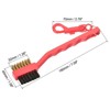 Unique Bargains Double-Sided Dust Cleaning Groove Cleaner with Clip Golf Club Brushes 3 Pcs Red Blue Black - 2 of 4