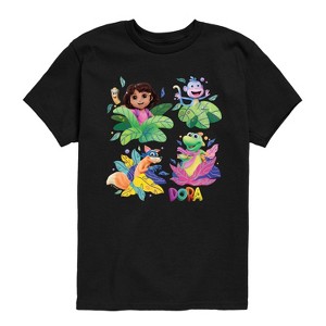 Boys' - Dora the Explorer - Swiper, Isa, And Boots Short Sleeve Graphic T-Shirt - 1 of 4