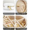 Benevolence LA Plush Velvet Round Travel Jewelry Box - 3 of 4