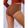Allegra K Women's Mid-Waisted Full Coverage Waist Hollow Flatten Tummy Briefs - 2 of 4