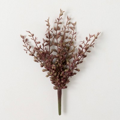 Sullivans Artificial Brown Baby Tears Pick 14.5"H; Burgundy