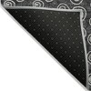Black Gray And Ivory Geometric Washable Indoor Outdoor Area Rug - 4 of 4