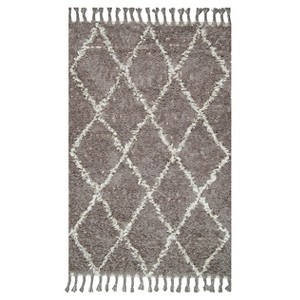 nuLOOM Wool Fez Shag Area Rug - Gray (8