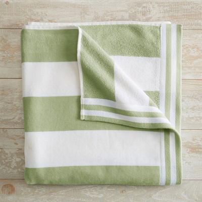100% Cotton Cabana Striped Oversized Beach Towels - Great Bay Home.