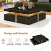 NicBex End Tables Set of 2 Simple Side Table with Iron Frame, Modern Nightstand for Living Room, Bedroom - 3 of 4