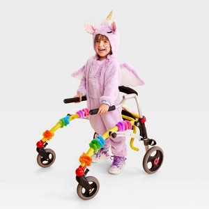 Toddler Unicorn Adaptive Halloween Costume Jumpsuit - Hyde and EEK! Boutique™ Purple - 1 of 4
