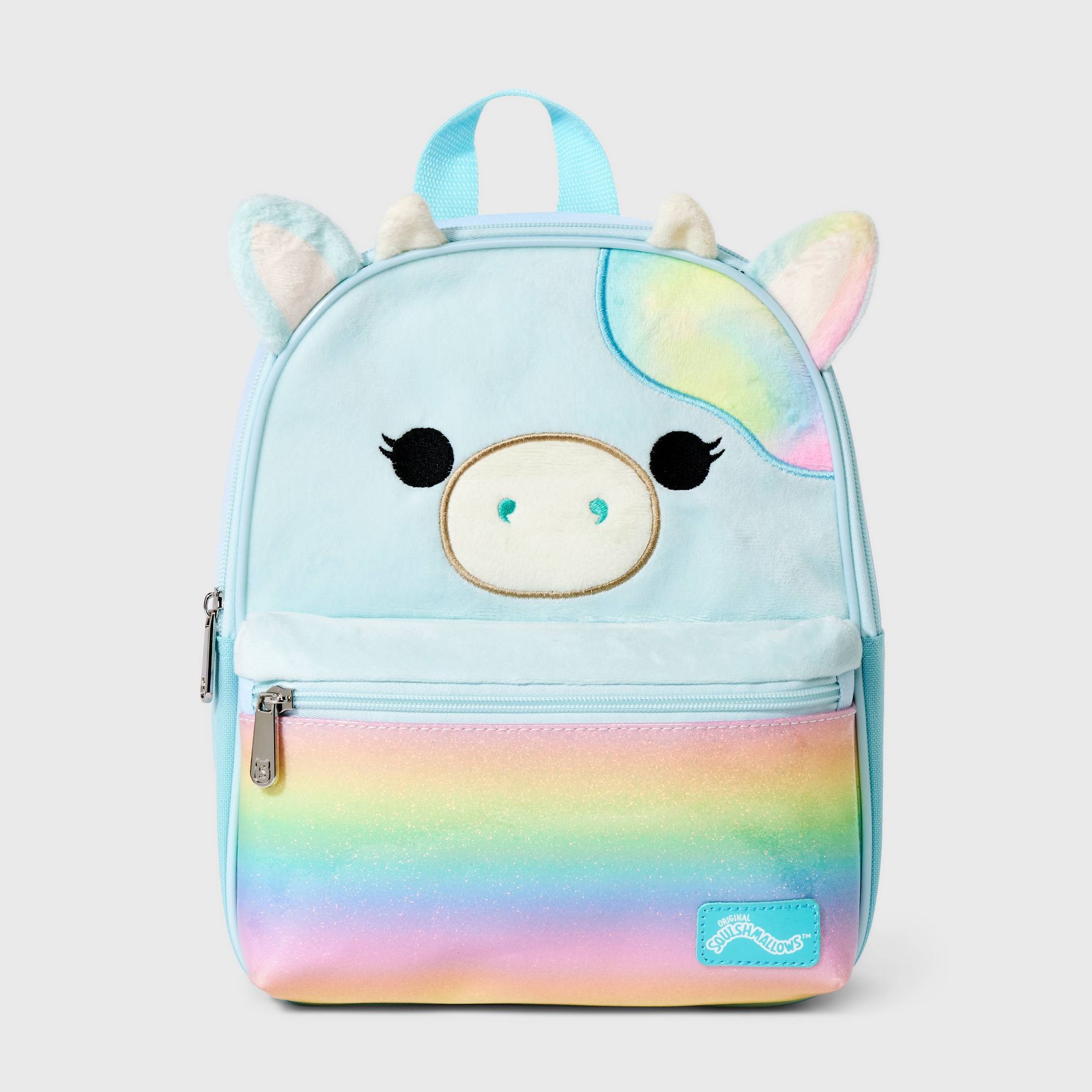 Kids' Squishmallows 11" Cow Mini Backpack - Blue