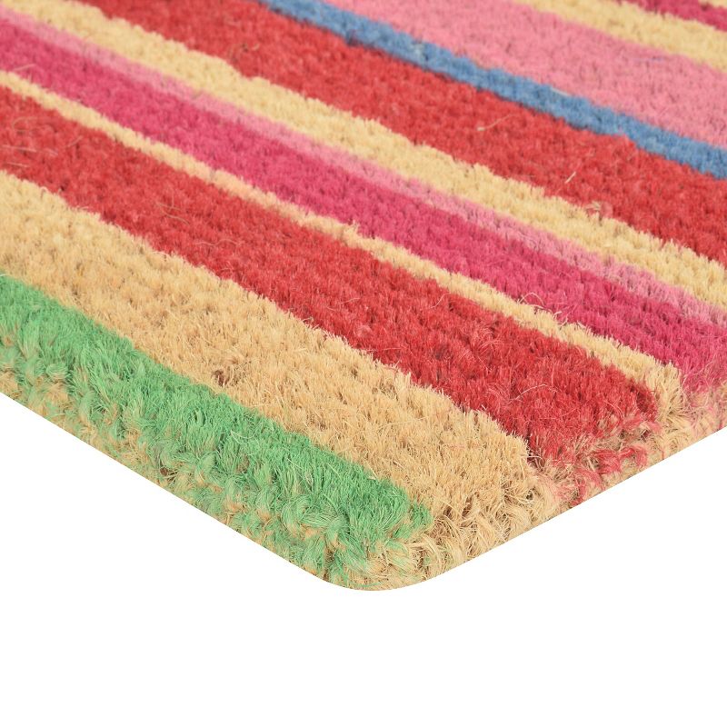 1&#39;6&#34;x2&#39;6&#34; Stripes Coir Mat Doormat - HomeTrax, 3 of 4