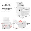 Compact Modern Recliner Armchair with 360° Swivel and Gentle Rocking for Living Room or Nursery -3irtyhousy - 4 of 4