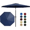 10Ft Patio Umbrella - 8 Sturdy Ribs Outdoor Table Umbrella with Crank Lift & Push Button Tilt - 2 of 4