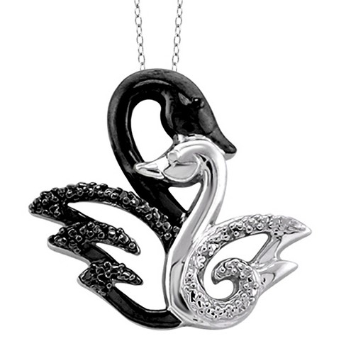 Silver Pendants & Black Necklaces for Women