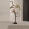 FONTOI Round Side Table for Small Spaces, Side Table, Coffee Table with Metal Leg for Living Room, Acacia Wood, 15.75"*24.4"*15.75" - 4 of 4