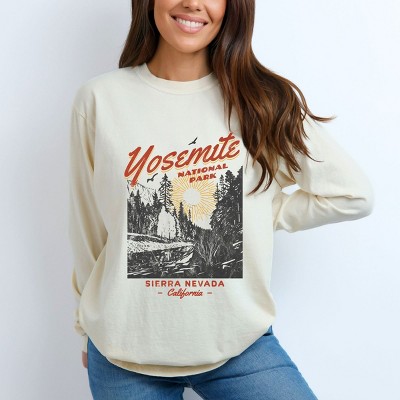Simply Sage Market Yosemite National Park Sierra Nevada Garment Dyed Long Sleeve