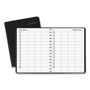 Four-Person Group Daily Appointment Book, 11 x 8, Black Cover, 12-Month (Jan to Dec): 2025 - 1 of 4