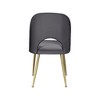 Meridian Furniture,Logan Velvet Dining Chair, Set of 2 - 2 of 4