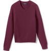 Lands' End School Uniform Kids Cotton Modal V-neck Sweater - 2 of 4