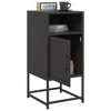 vidaXL Bedside Cabinet Set of 2 Black Steel Standard Bedside Cabinet - 3 of 4