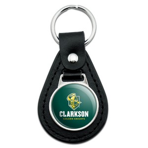 Clarkson Golden Knight Black Leather Keychain - 1 of 4