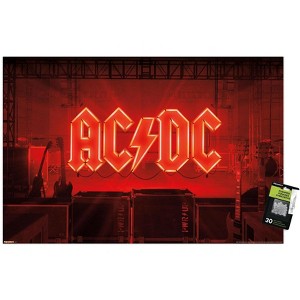 Trends International AC/DC - Power Up Neon Logo Unframed Wall Poster Prints - 1 of 4
