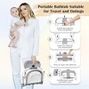 BabyBond Collapsible Baby Bathtub for Infant to Toddler, Portable Baby Bath Tub with Soft Cushion & Thermometer - 3 of 4