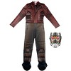 HalloweenCostumes.com Large  Boy  Kid's Guardians of the Galaxy Star Lord Qualux Costume | Marvel Costumes, Brown/Black/Gray - 4 of 4