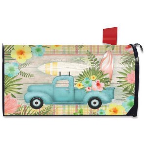 Briarwood Lane Tropical Pickup Truck Summer Large Magnetic Mailbo - 1 of 3