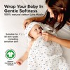 Lyra Muslin Baby Towels with Hoods for Newborn Girls, Boys, 100% Organic Cotton Soft Hooded Baby Bath Towels - 2 of 4